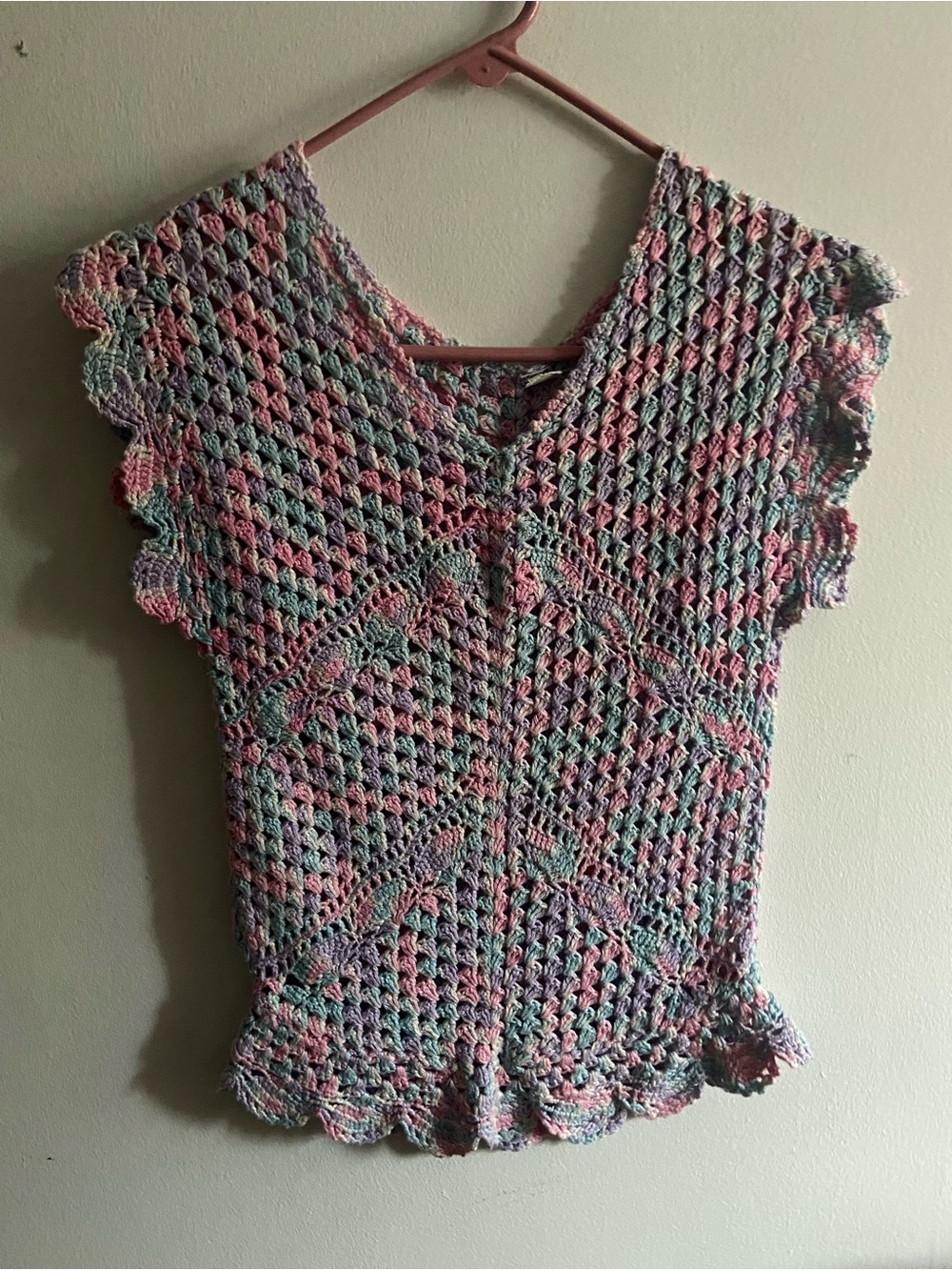 ☕️ Pastel cottagecore soft knit top Made in India